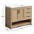 Venice 42 " W Freestanding Standard 1 Single Vanity Bathroom Vanity With White Quartz Top
