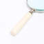 Vintage Style Magnifying Glass with Carved Resin Handle - White -996644185