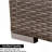 59.8"Width Outdoor Wicker Armless Sofa Set, 2-Piece Patio Loveseat Set With Blue Cushions