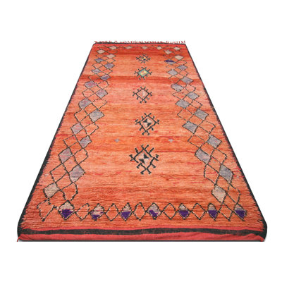 Gallery Size One-of-a-Kind 5'7" X 11'2" 1960s Area Rug in