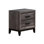 Bedroom Grey Nightstand With Black Hardware And 2 Glide Drawers For Bedroom, Centre Construction Procedure