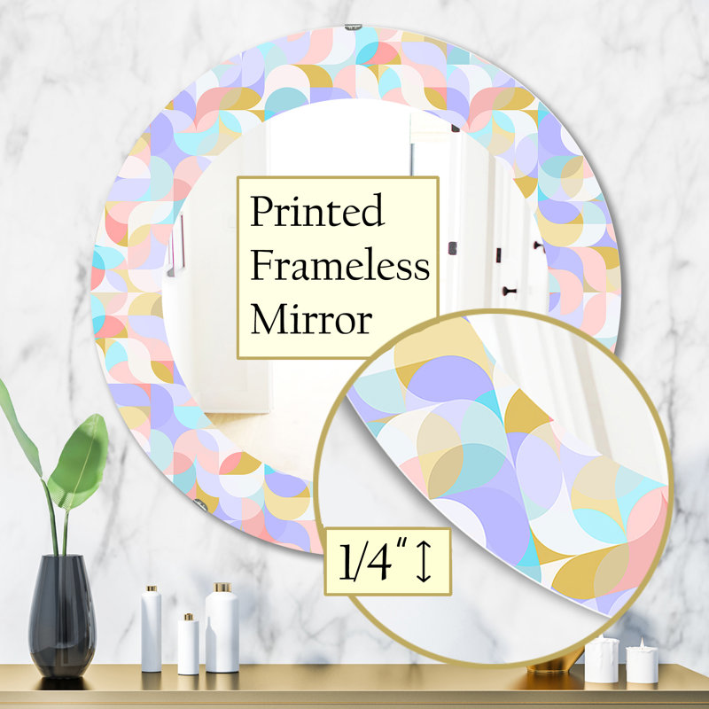 Miroir mural Pastel Dreams 3 Glam, H 31,5 po x l po
