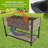 Raised Garden Bed Planter Box with Legs & Storage Shelf Wooden Elevated Vegetable Growing Bed for Flower/Herb/Backyard/Patio/Balcony-1911500566