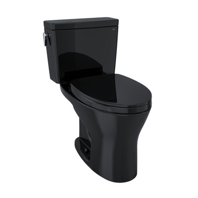 Toilette allongée deux pièces TOTO® Drake® 1G® à double chasse 1,0 et 0,8 GPF Dynamax Tornado Flush®, ébène - CST746CUM # 51
