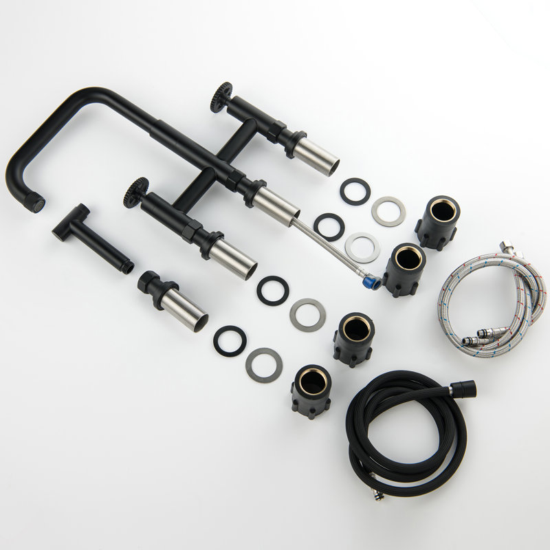 Selected Kitchen Faucet with Side Spray, Matte Black