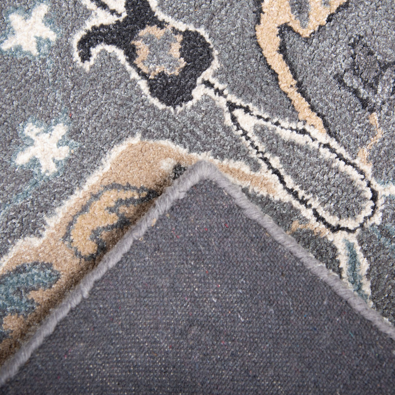 Wool/Tencel Hand Tufted Area Rug, Rectangle 5' x 7'9"