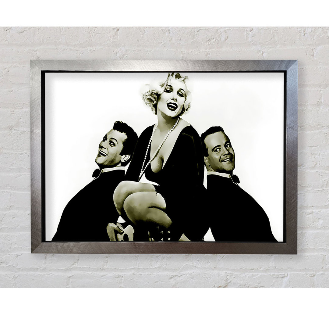 Marilyn Monroe And The Boys - Einzelne Bilderrahmen Kunstdrucke