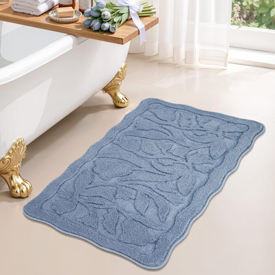 3D Floral Bath Rug, Non-Slip & Machine Washable