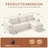 Boneless L-shaped Sectional Sofa With Convertible Chaise, Deep-seat Cloud Couch, Double-layer Cushion And Headrest-1588995657
