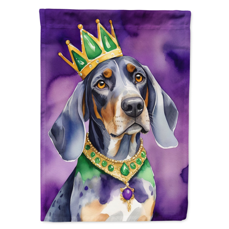 Double Sided 15.5'' H x 11.25'' W Polyester Mardi Gras Garden Flag