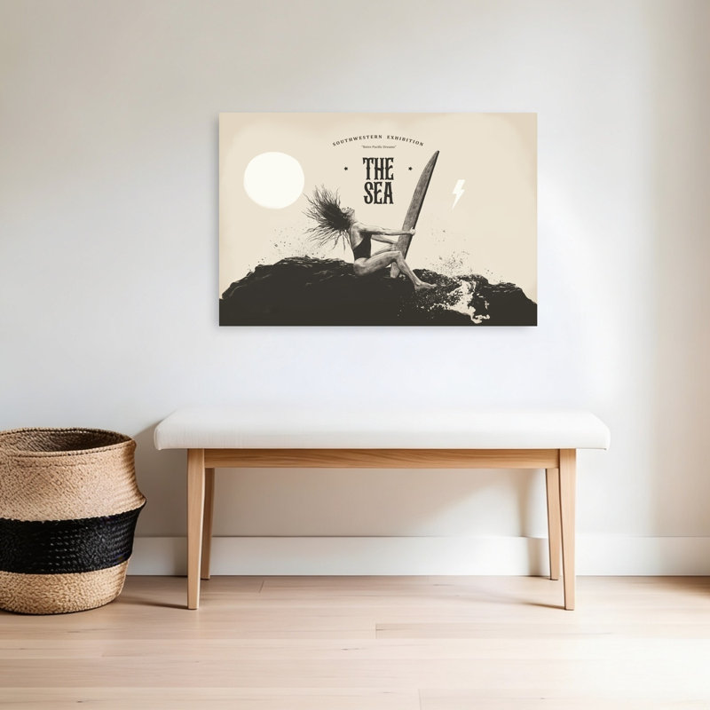 Reproduction d'art rétro sur toile rétro, 24" H x 36" W