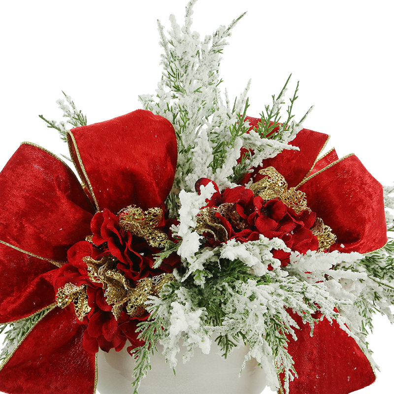Quebec Polysilk Hydrangea Arrangement in Vase