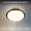 Salvo 9" Dimmable LED Flush Mount Light Fixture With Built In Color Temperature Adjustability Switch From 2700K/3000K/3500K/4000K-1843609624-1843609626-1843609639