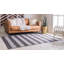 Tapis rayé gris anthracite / gris Hay Bale-804948976