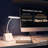15" White Desk Lamp with Wireless Charger
