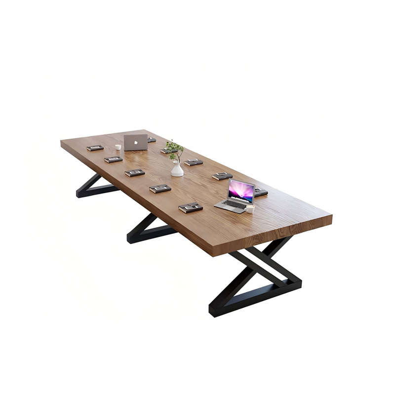 Table de conférence rectangulaire 102,36 po, H 29,53 po x L 102,36 po x l 39,37 po