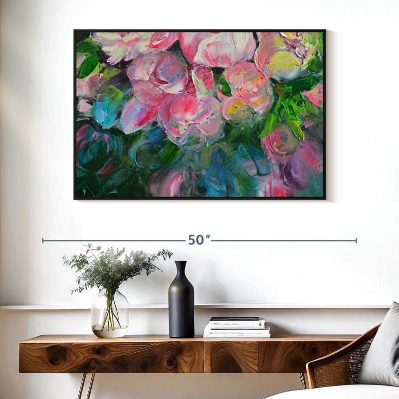 Avery Abstract Peonies, 27" H x 40" W