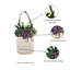 Décor de plantes grasses pour porte de pot Mason