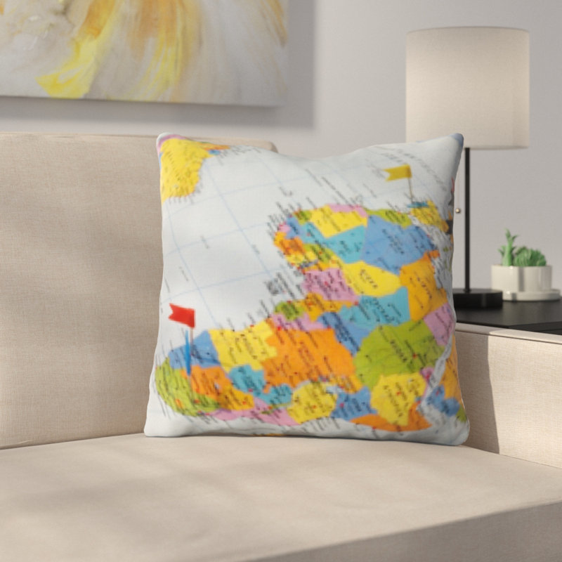 Microsuede Reversible Throw Pillow