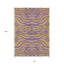 Tapis d'intérieur lavable à motif animal mauve et cuivré 10 pi x 14 pi HomeRoots