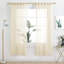 Ensemble de 2 rideaux transparents avec passe-tringle Deconovo-683174570-683174571