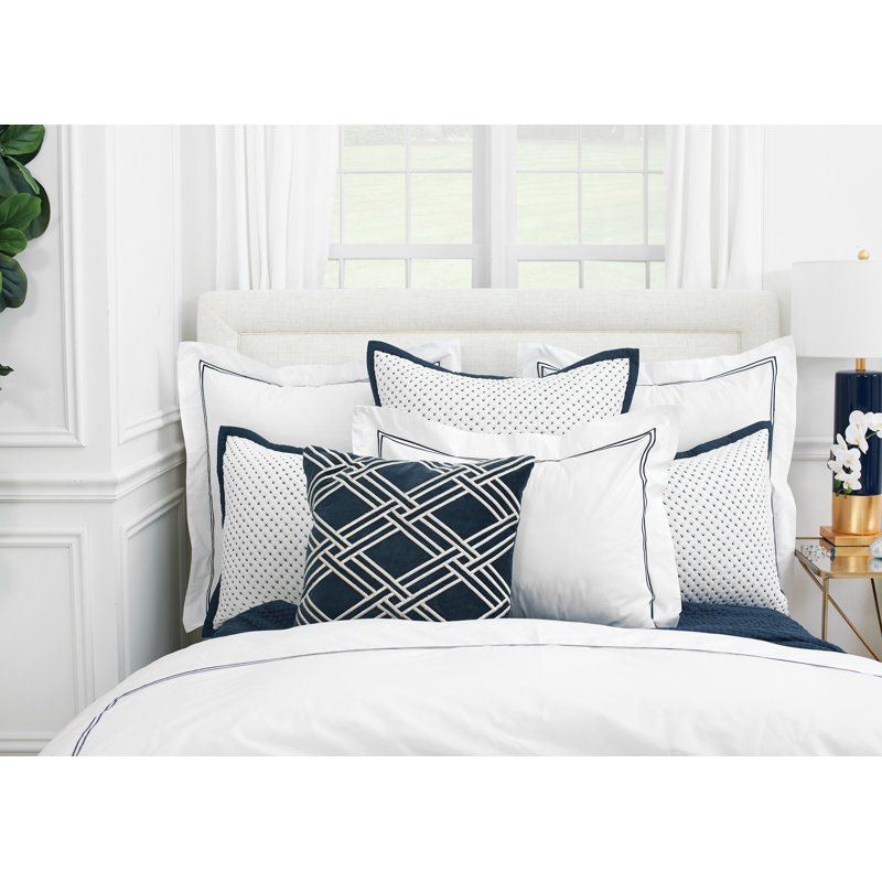 Coltrane Standard Cotton Duvet Cover, Queen Duvet Cover, Ink