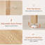 Étagère d'angle à 5 niveaux, naturel | Bibliothèque d'angle en bois pour petits espaces, tablette d'angle avec base robuste à 5 pieds pour la salle de bain