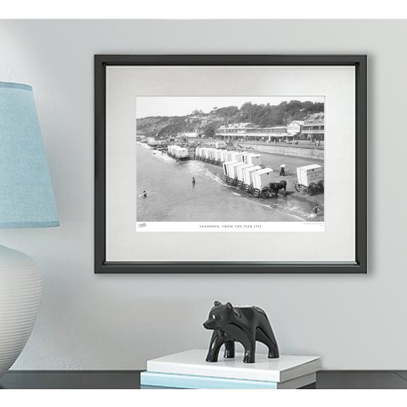 Sandown, From The Pier 1913 - Single Picture Frame Print, 60cm H x 80cm W x 2.3cm D
