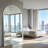 Oversized Arched Metal Framed Full Length Floor Mirror with Stand, Wall Mounted or Leaning Mirror for Bedroom, Home Gym, Living Room, Entryway-575690728-575690726