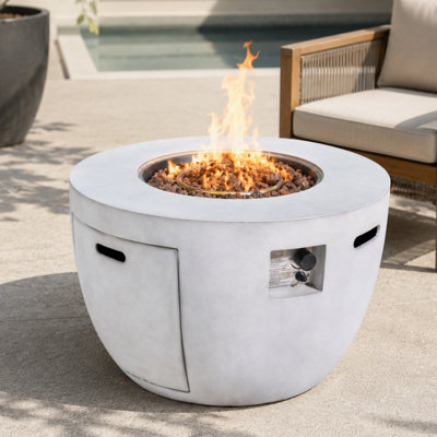 23.8'' H x 36'' W Terrafab Propane Outdoor Fire Pit Table