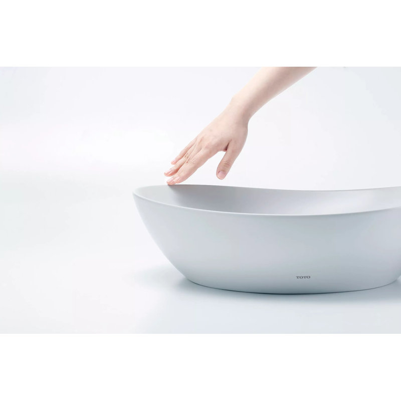 TOTO® Kiwami® Asymmetrical Vessel Bathroom Sink, Matte White