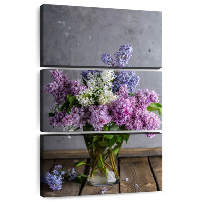 Vase Harnek de fleurs lilas