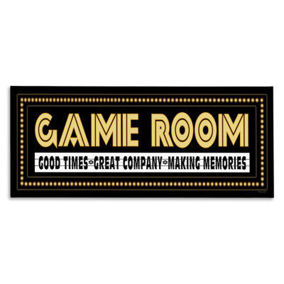 Vintage Arcade Game Room Canvas Wall Art by Cindy Jacobs