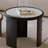Simple rock plate round coffee table