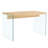 Aden MDF Coffee Table with Tempered Glass Legs-115277803