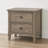Wire-brushed Warm Gray 2 Nightstand, Round Pull , Solid Wood + , Great For Bedroom, Two Drawers Storage, Grain Texture, Compact Design Tight Spaces, 22.08 In Deep, 15.51 Wide, 23.28 High, 43.65 Lb