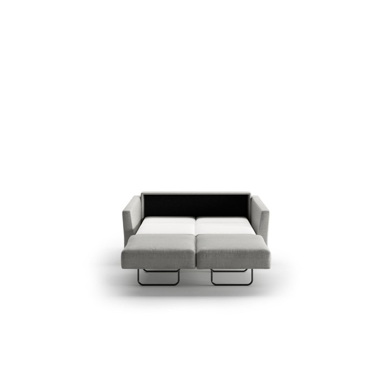 Monika Loveseat Sleeper, Gray, 32.75" H x 65" W x 39.75" D