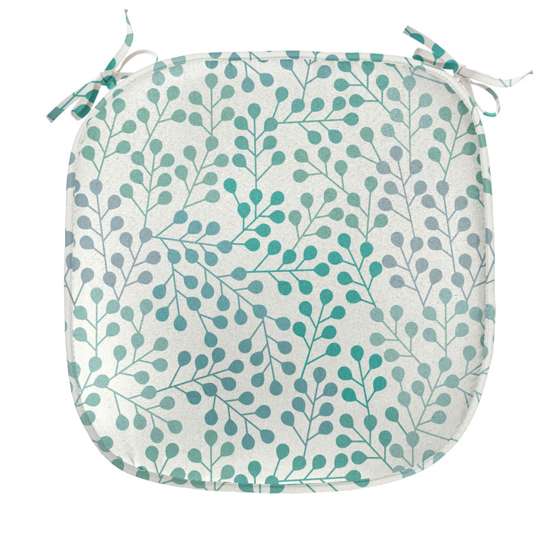 Branche dans un coussin de siège intérieur / extérieur de style minimaliste romantique à l'ancienne