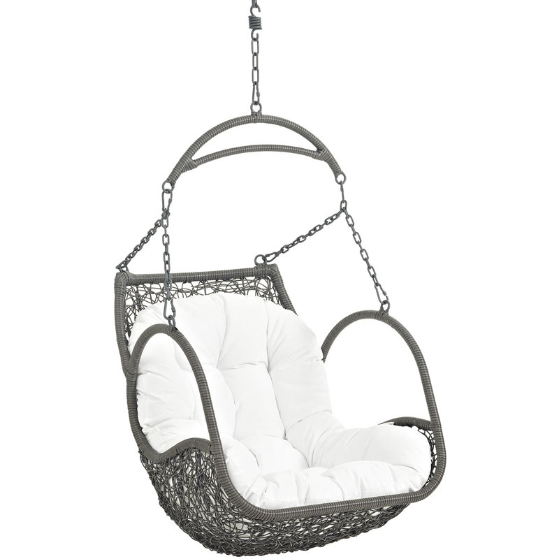 Balancelle d'extérieur en bois Arbor par Modway, Blanc