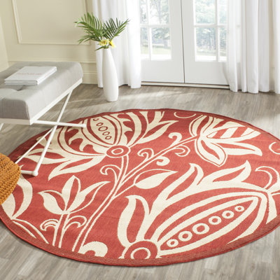 Courtyard Performance Floral Indoor/Outdoor Area Rug