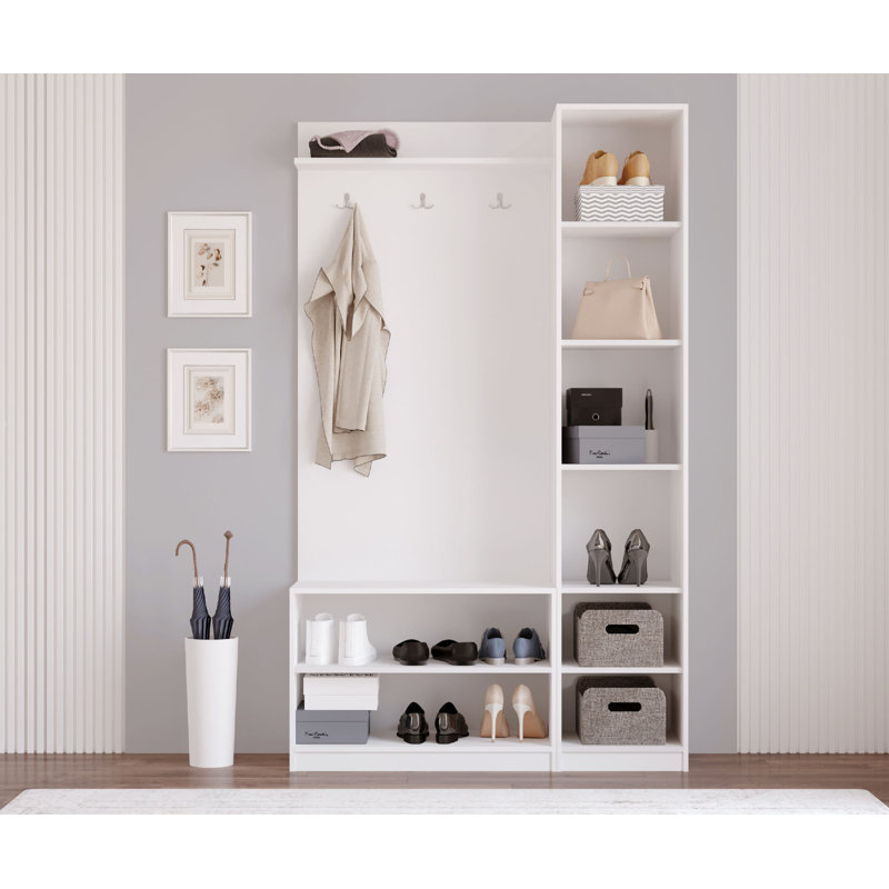 Hall Tree 120cm Wide with Shoe Storage