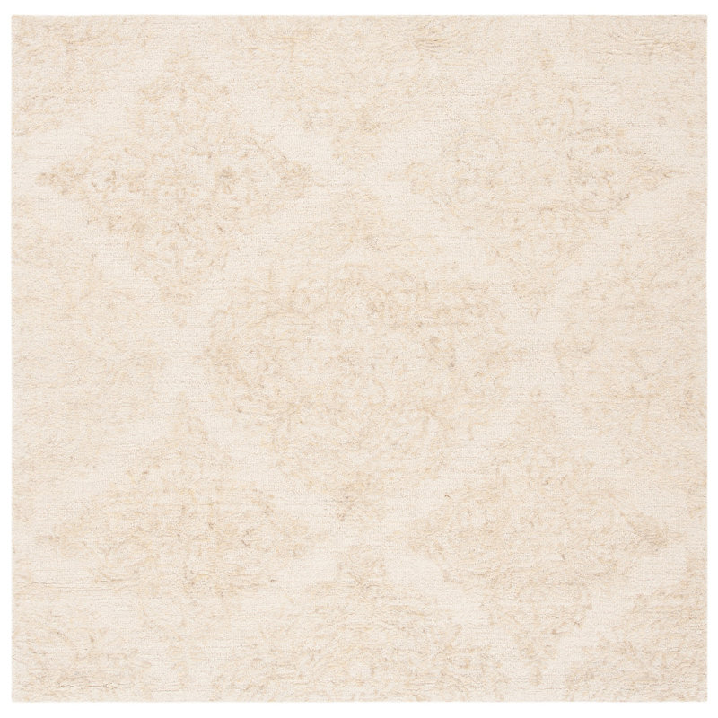 Hewes Hand Tufted Wool Rug, Square 6'
