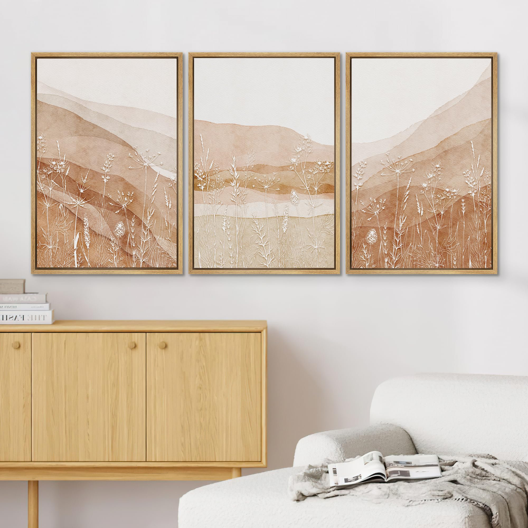 Mountain And Wildflower Wall Art