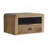 Chunky Floating Bedside,1-Drawer, 1 Open Slot, Oak-Ish, Light Brown-989693180