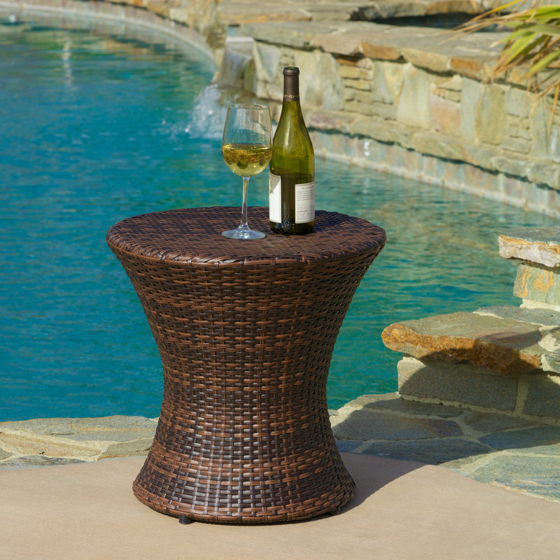 Charleston 3-Piece Brown Wicker Outdoor Stacking Chair Set