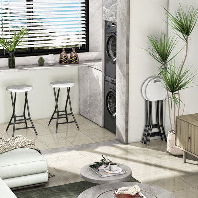 Ilakkiyen Counter Stool with Metal Frame