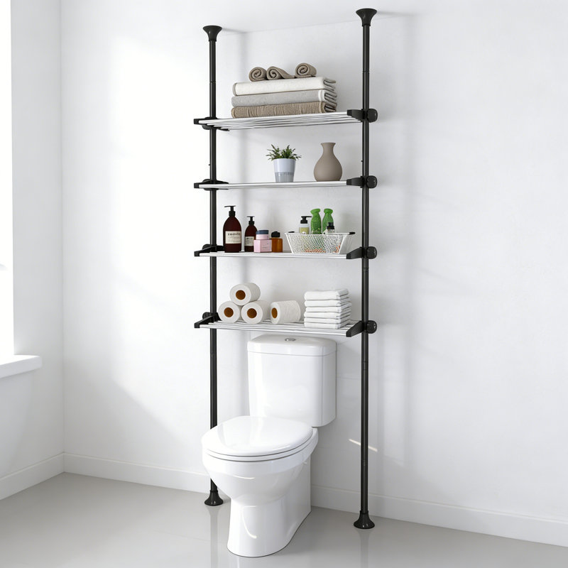 Over the Toilet Storage, Black