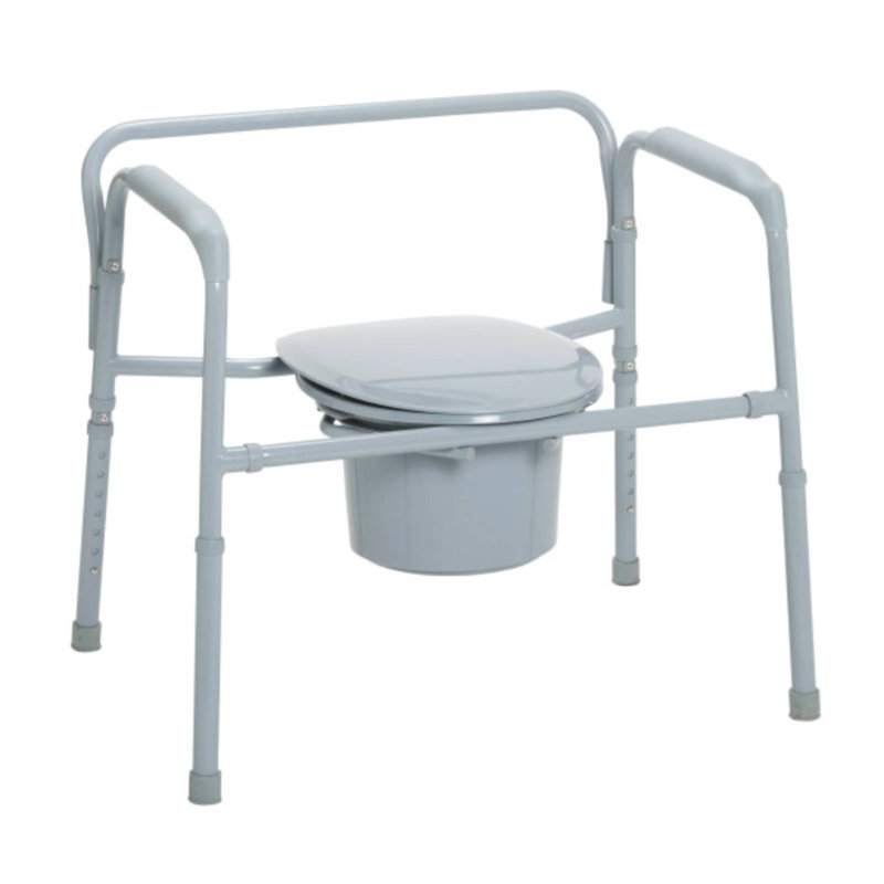 Heavy Duty Bariatric Folding Bedside Commode Chair