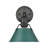 Orwell 1-Light Bath Vanity in Aged Brass with Pine Green-574713699