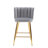 Latefa Upholstered Counter Stool with Metal Frame-284612852